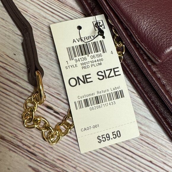 I.N.C. INTERNATIONAL CONCEPTS Averry Tunnel Convertible Clutch Crossbody – Red P - Picture 6 of 6